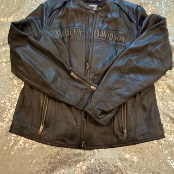 Harley-Davidson Black Leather Jacket - Picture 8 of 8